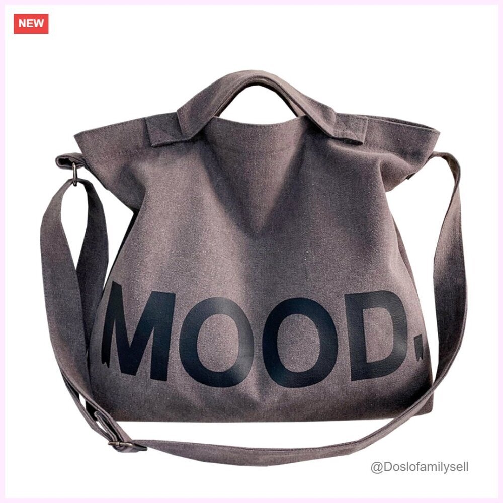 Large Canvas Tote Bag with Adjustable Strap, Zipper Closure, 13.8x13 Inch